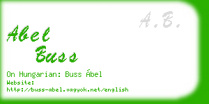 abel buss business card